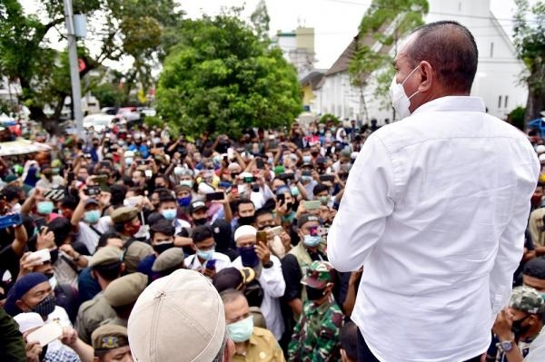 Temui Pendemo Tolak Omnibus Law Ciptaker Gubernur Tekankan Tidak Akan Biarkan Rakyat Sumut Sengsara